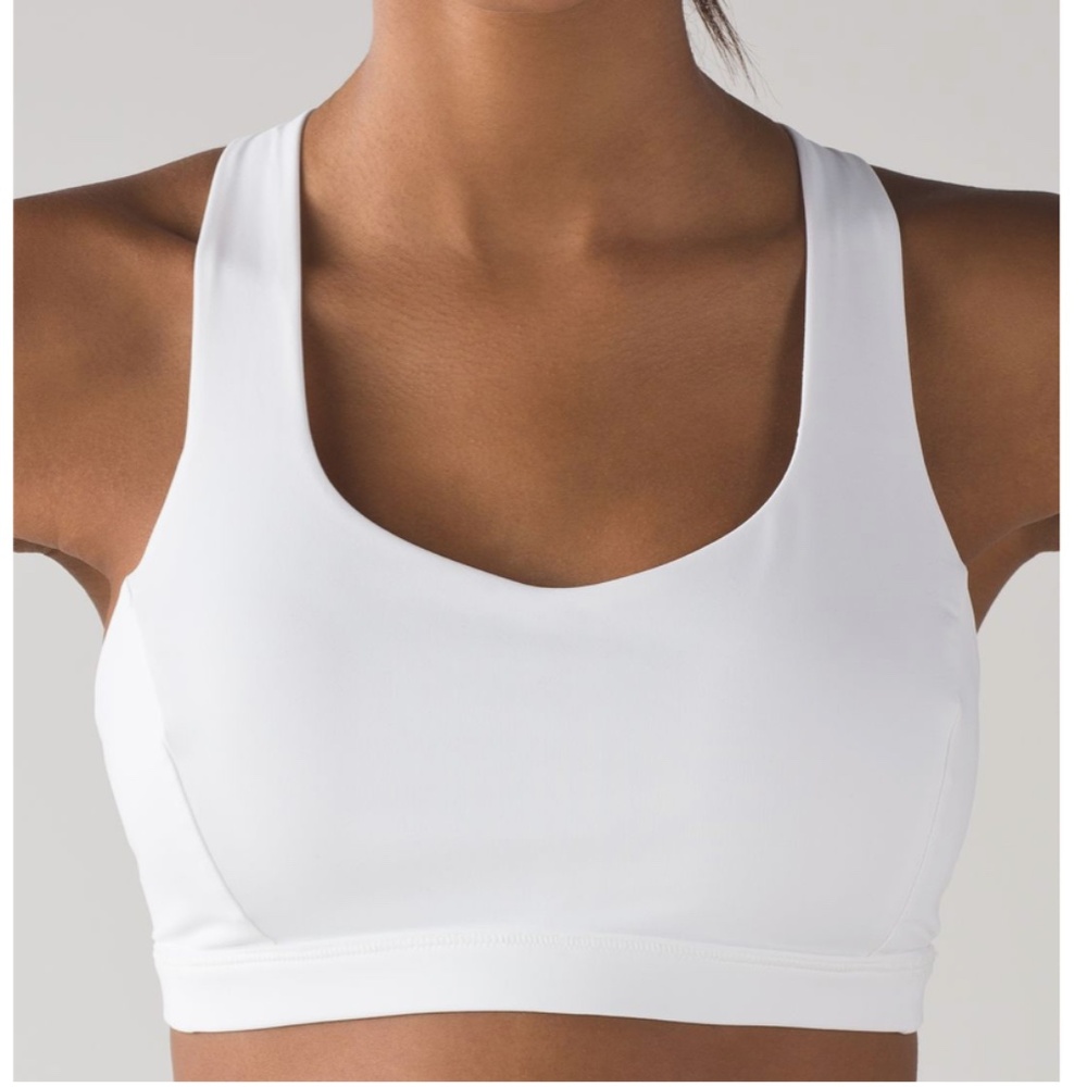 Lululemon Free To Be Serene Bra Sz 10 WHITE